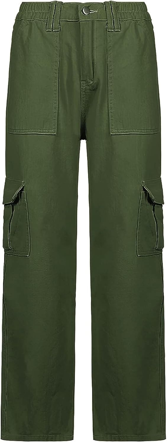 Kvinnor Y2k-jeans, gothstil, byxor i punkig emostil, säckiga, utsvängda jeans, breda ben, Harajuku grunge-byxor, hiphop-kläder