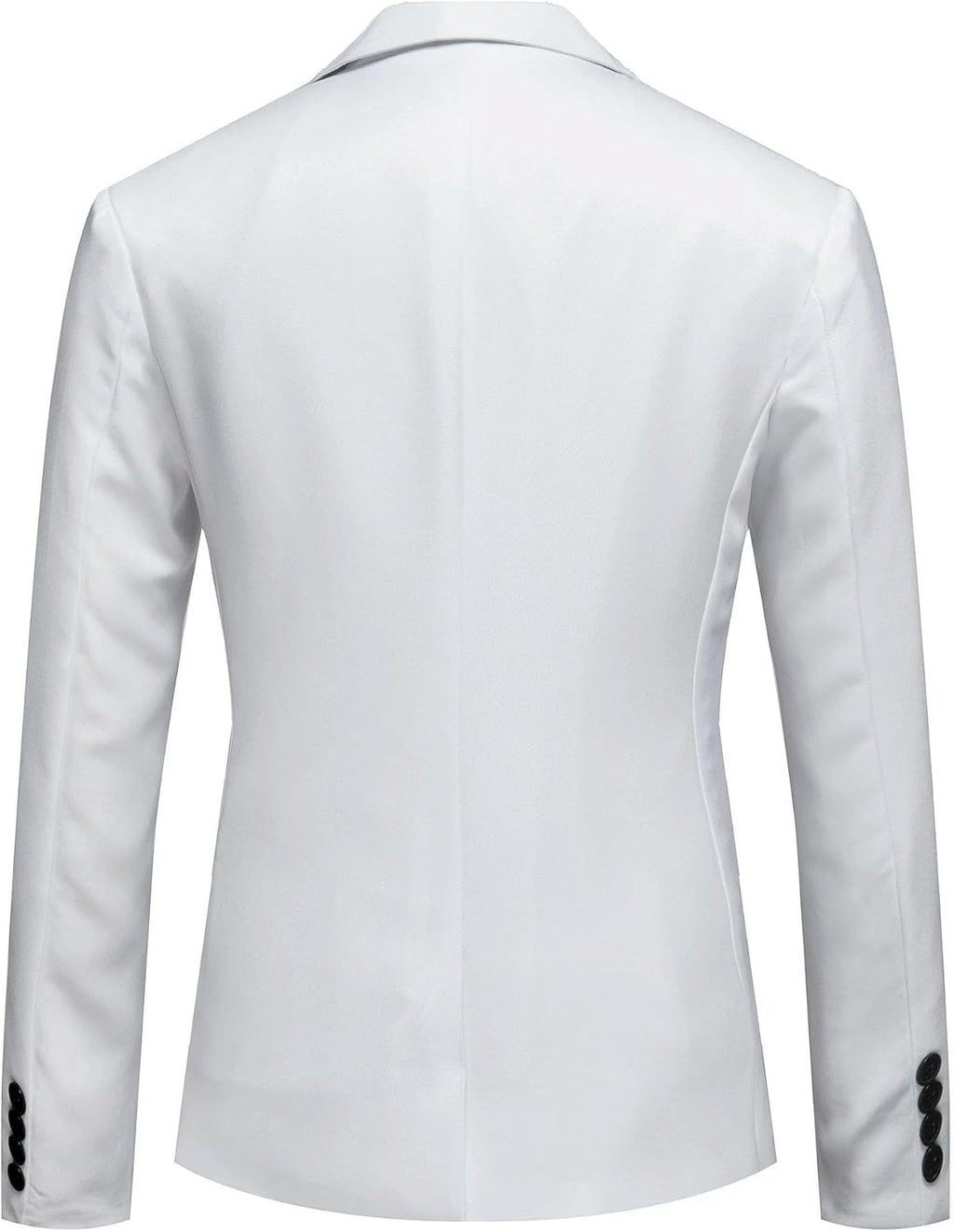 Herr smal passform en knapp blazer jacka notch kavajslag svart trim ficka solid sportdräkt kappa för vardaglig fest bal
