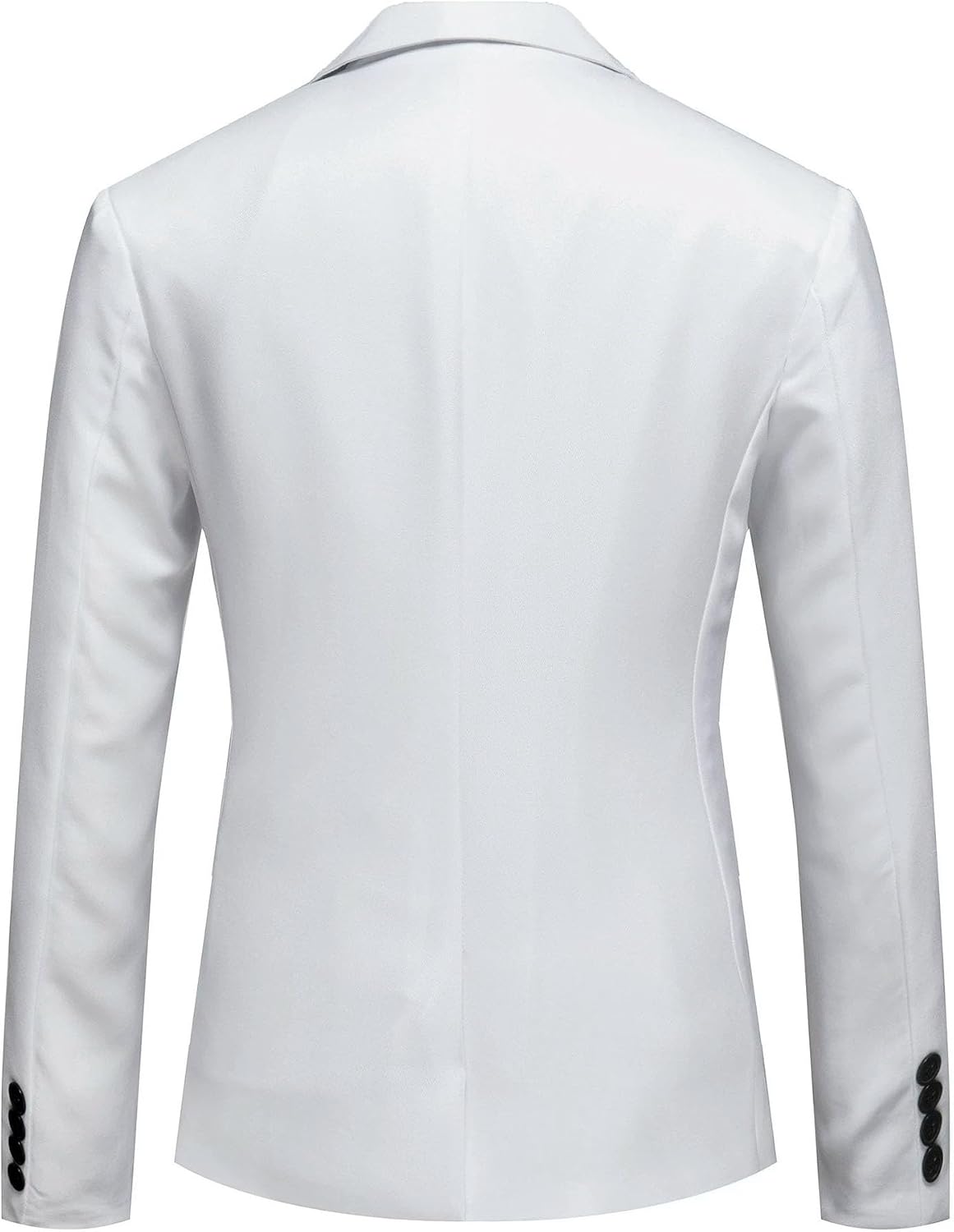 Herr smal passform en knapp blazer jacka notch kavajslag svart trim ficka solid sportdräkt kappa för vardaglig fest bal