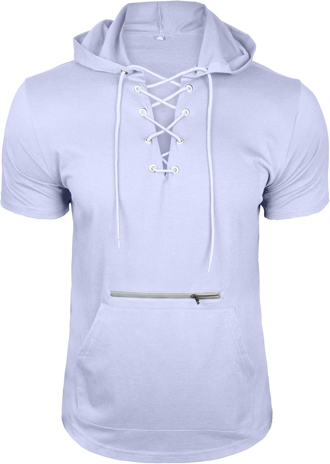MakingDa Atletisk kortärmad huvtröja för män, moderiktig tränings- och gympullover, huvtröja, knapp, muskelpassform, somrig sweatshirt, lätt, hiphop, löpning, boxning, vandring, sport, tröja