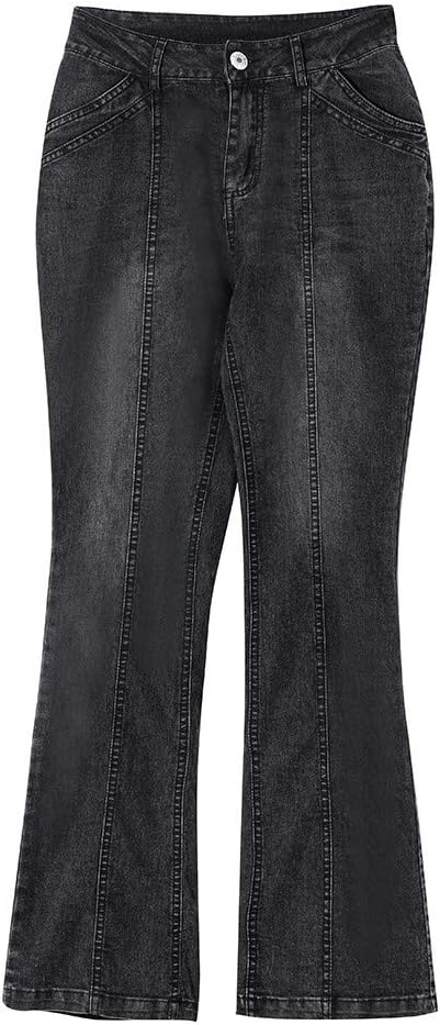 Jeans Kvinnor Hög Midja Denim Byxor Stretch Bekväma Jeans Bekväma Push Up Byxor Med Fickor Mode Baggy Stil Avslappnad För Kontor, Fritid Och Daglig Användning