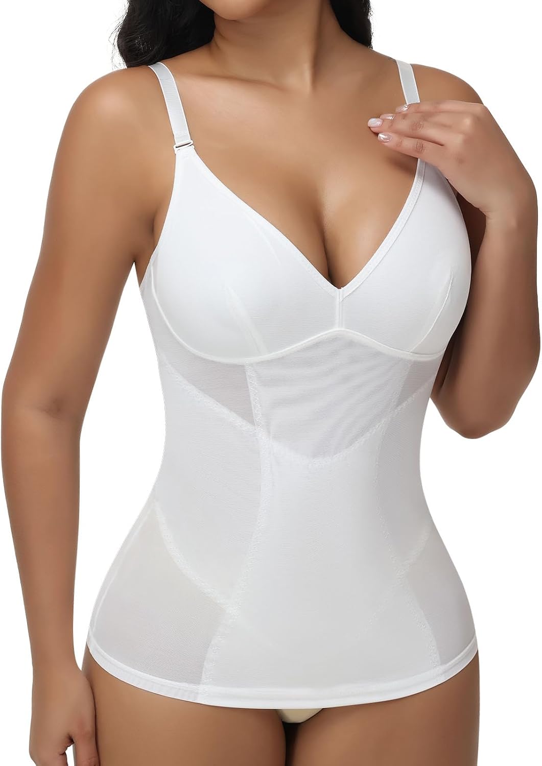 Joyshaper Compression Cami Top för Kvinnor Bodycon Tanktoppar Slimming Tummy Control Shaping Vest