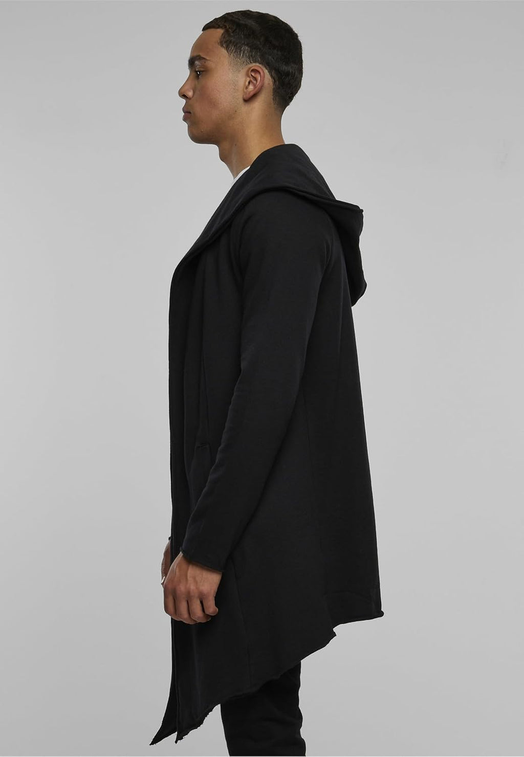 Urban Classics herr Lång huva öppen kant kofta Cardigan-tröja (1-pack)