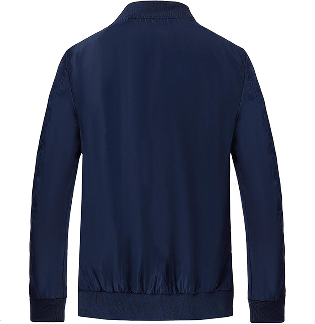 ZDJSWJ Lätt kamouflagejacka för män, lätt och avslappnad jacka, vindjacka, sportkläder, flygbomberjacka