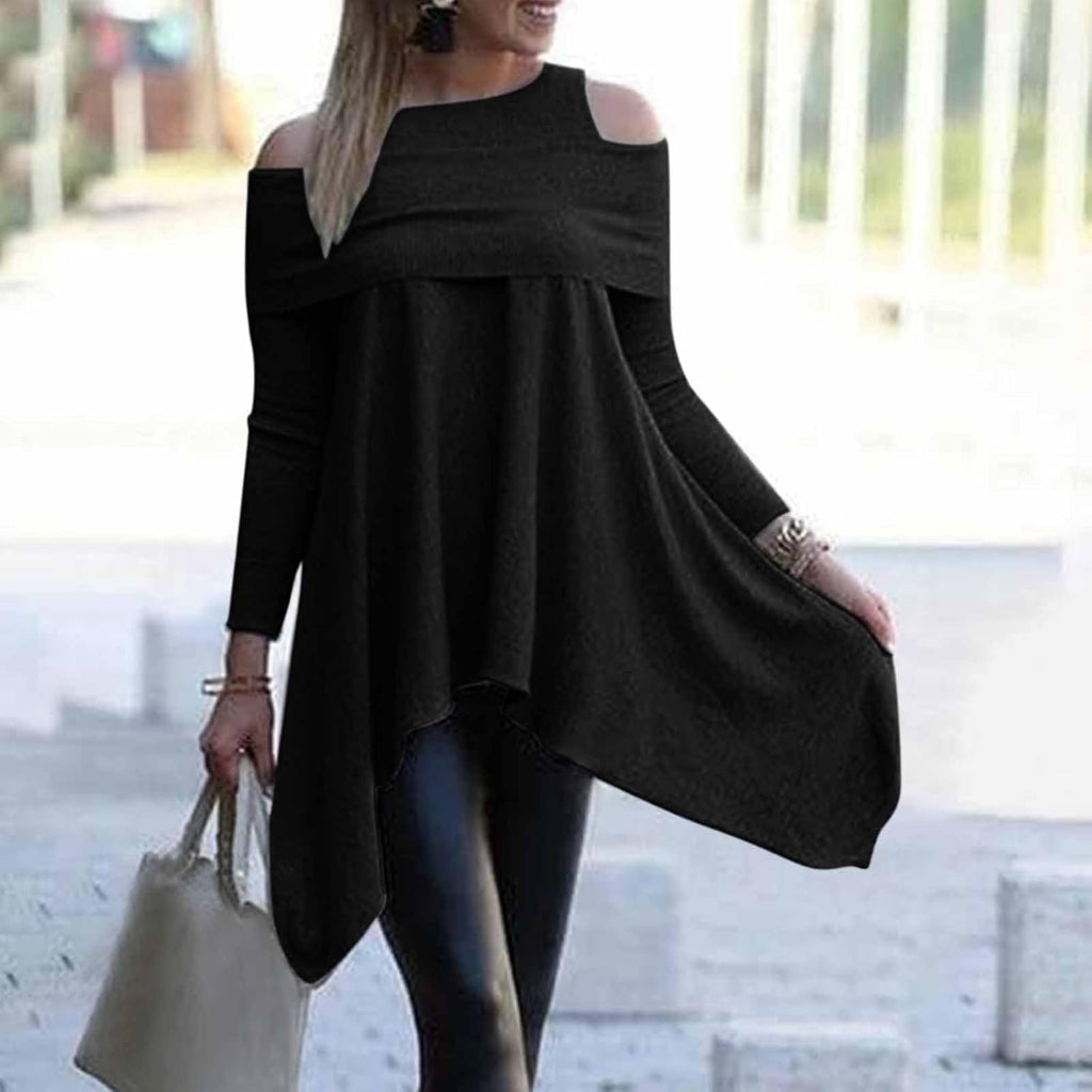 Snö långärmade skjortor dam långärmade blusar formell solid tunika toppar att bära med leggings avslappnade toppar för kvinnor trendig damer bomulls t-shirt