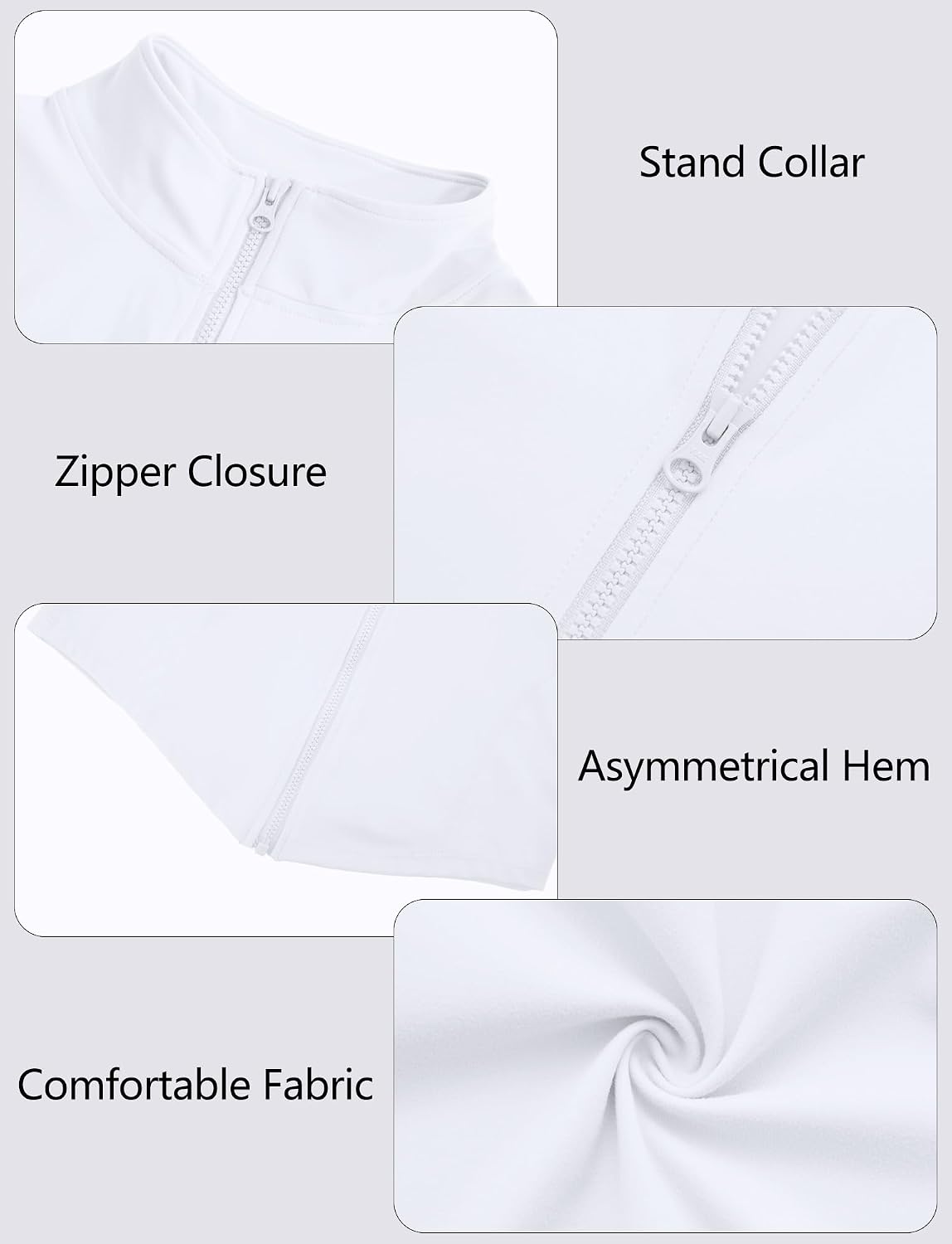 SEAUR Sport crop top damer ärmlös dragkedja tank topp tunn ståkrage tajt topp smal passform snabbtorkande för gym fitness träning S–L