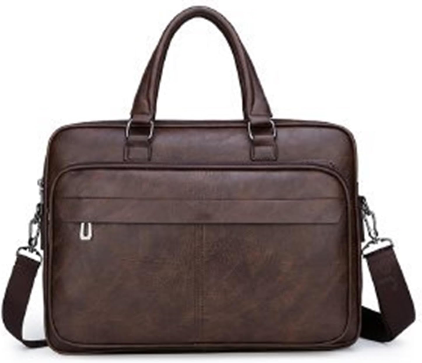 För kontorsbruk Bussiness Bag Large Capacity Läder Lyx 14 tums portföljer Tote Bolsas Handväska Shoulder Crossbody Väskor Bärbar förvaring