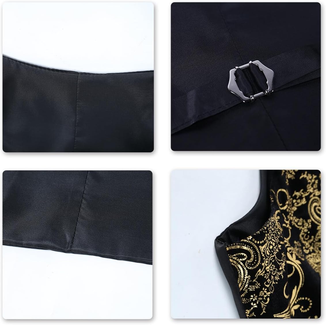 Paisley jacquard-kostym, väst för män, enkel knäppt väst, stilig, smal passform, med knäppning, bal, formell kostym