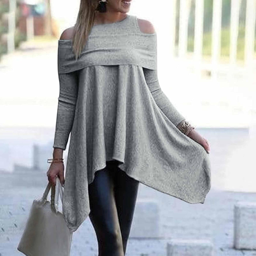 Snö långärmade skjortor dam långärmade blusar formell solid tunika toppar att bära med leggings avslappnade toppar för kvinnor trendig damer bomulls t-shirt