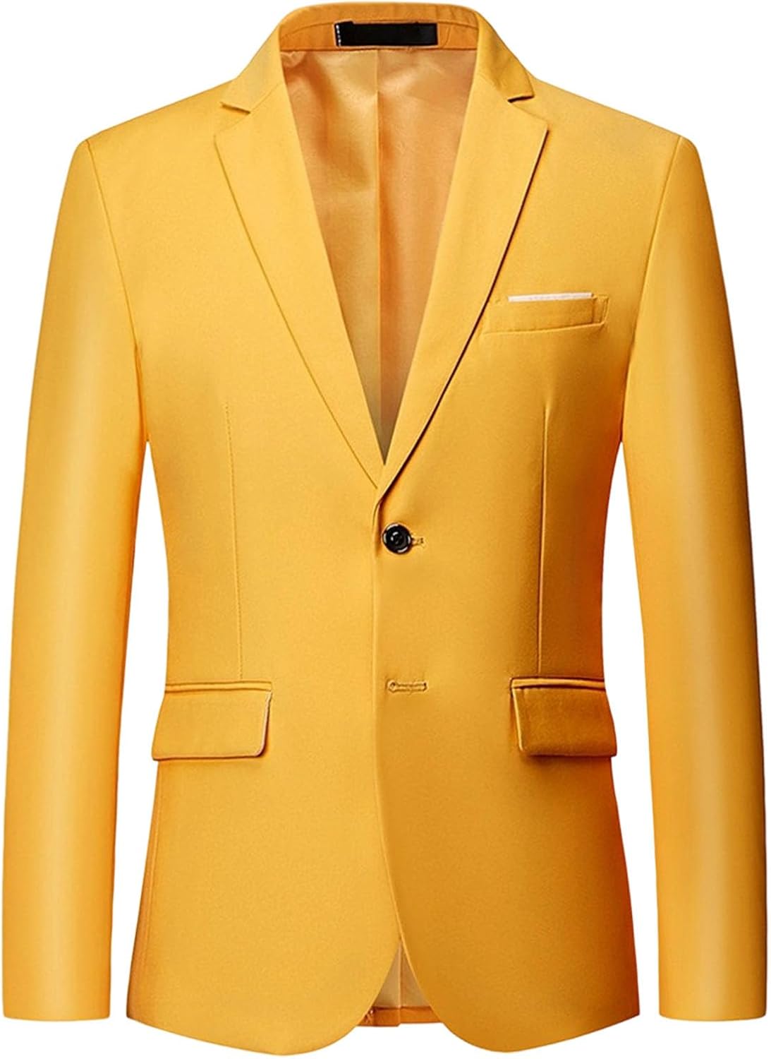 Herr Slim Fit Blazer 2 knappar kappa vardaglig enfärgad blazer kappa resa lätt kostymjacka