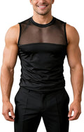 Ärmlös t-shirt män ärmlös muskel tank top hiphop streetwear atletisk nät urholkad avslappnad sommar t-shirt