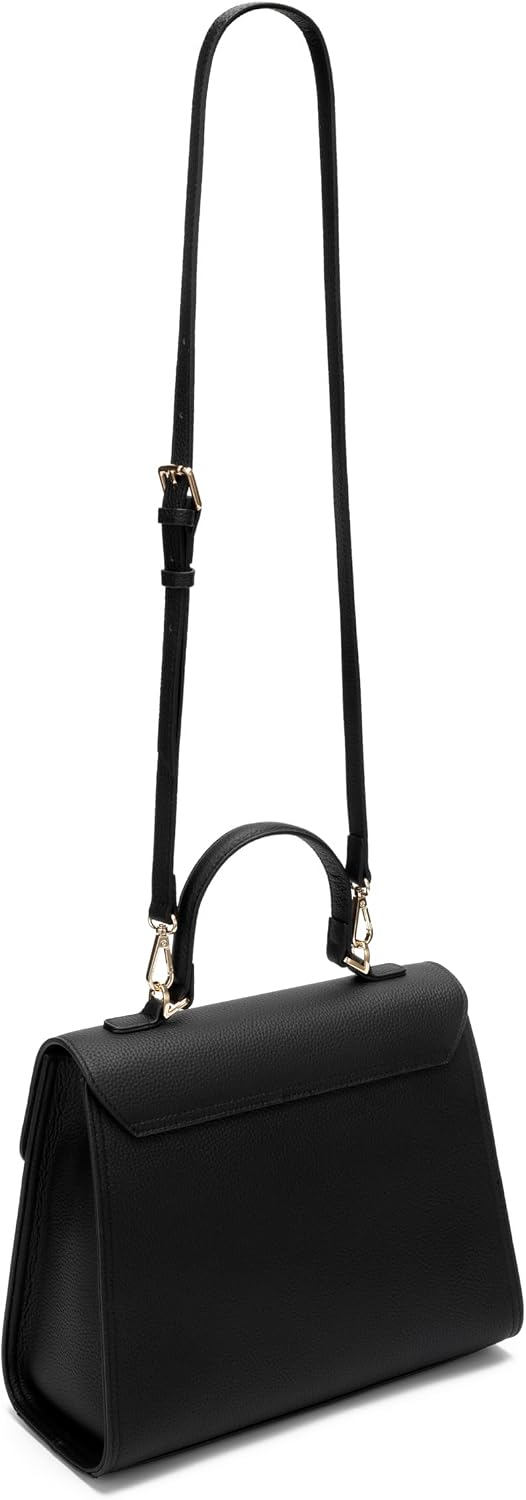 Carlheim, Skagen Genuine Leather collection, Estelle Genuine Leather Handbag (Black)