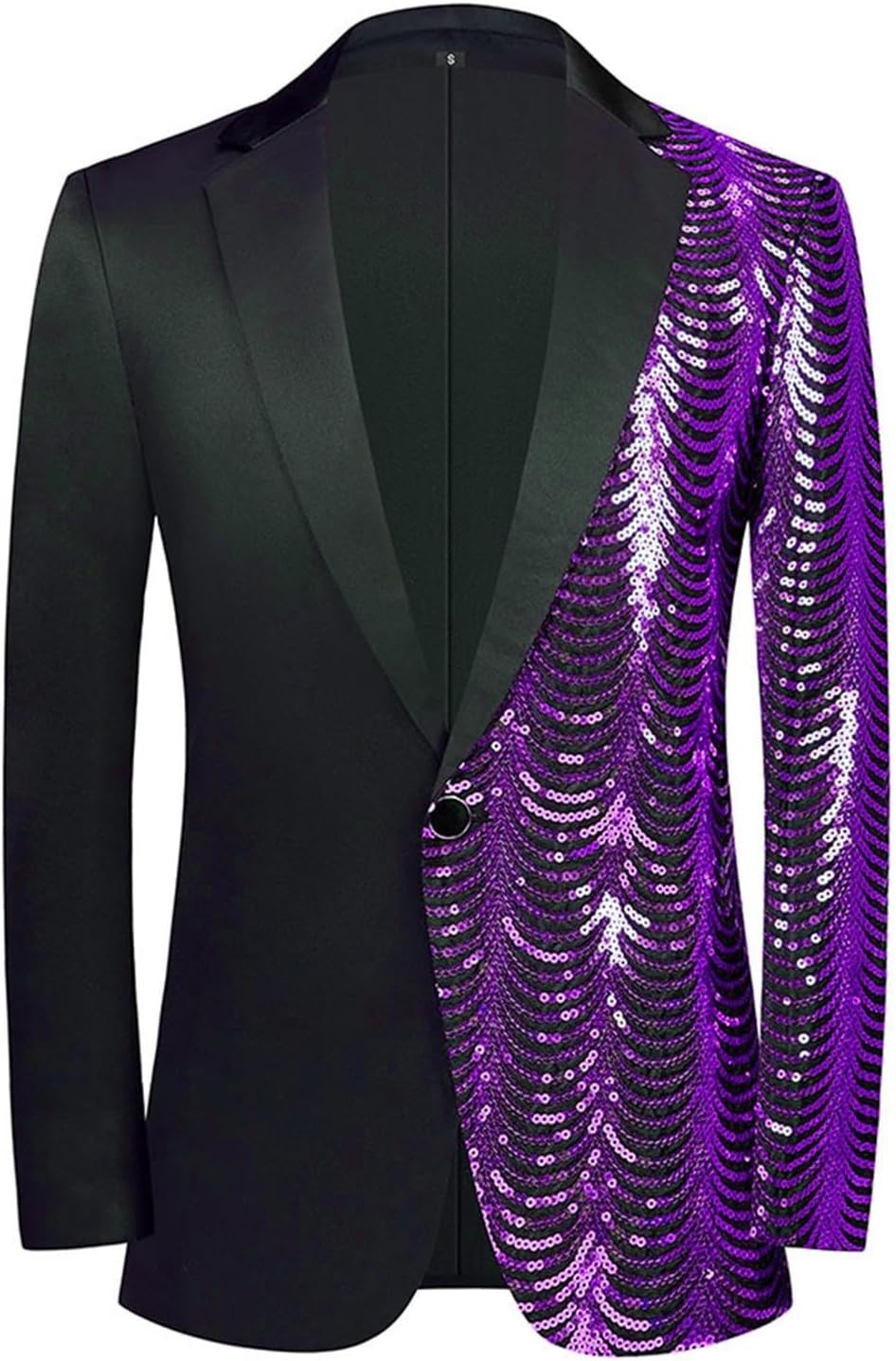 Herr enkelknäppt blazer paljett, herr paljettdräkt V-hals, mode plusstorlek kostymjackor unika och distinkta kostymer vardaglig designade kostymjackor eleganta och premiumkostymer för män