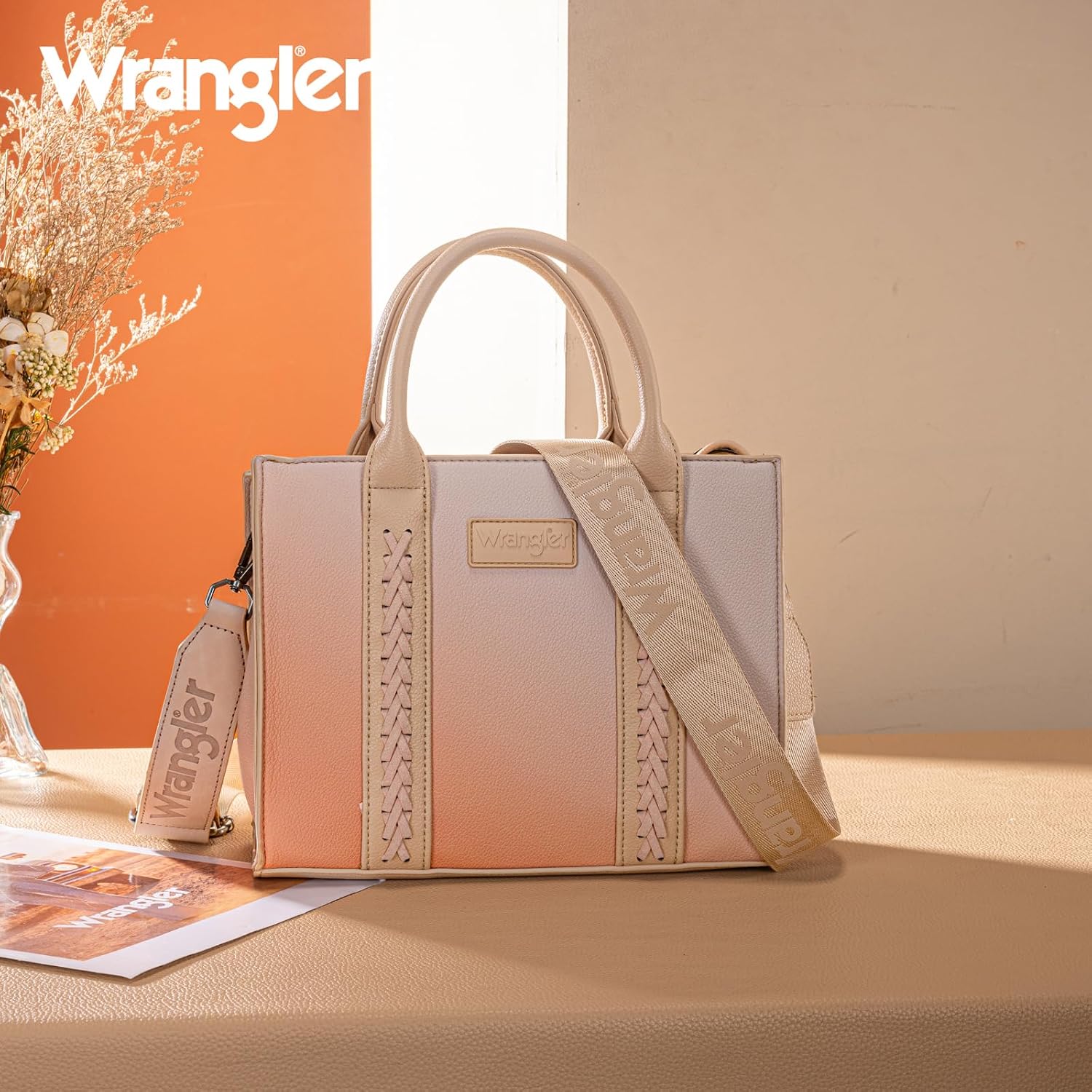 Montana West Wrangler Tote Bag for Women Zipper Shoulder Handbag toteväskor