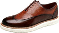 Herr Casual Sneaker Brogues Business Formal Oxfords Lackskinn Snörning Kontors Promenadskor