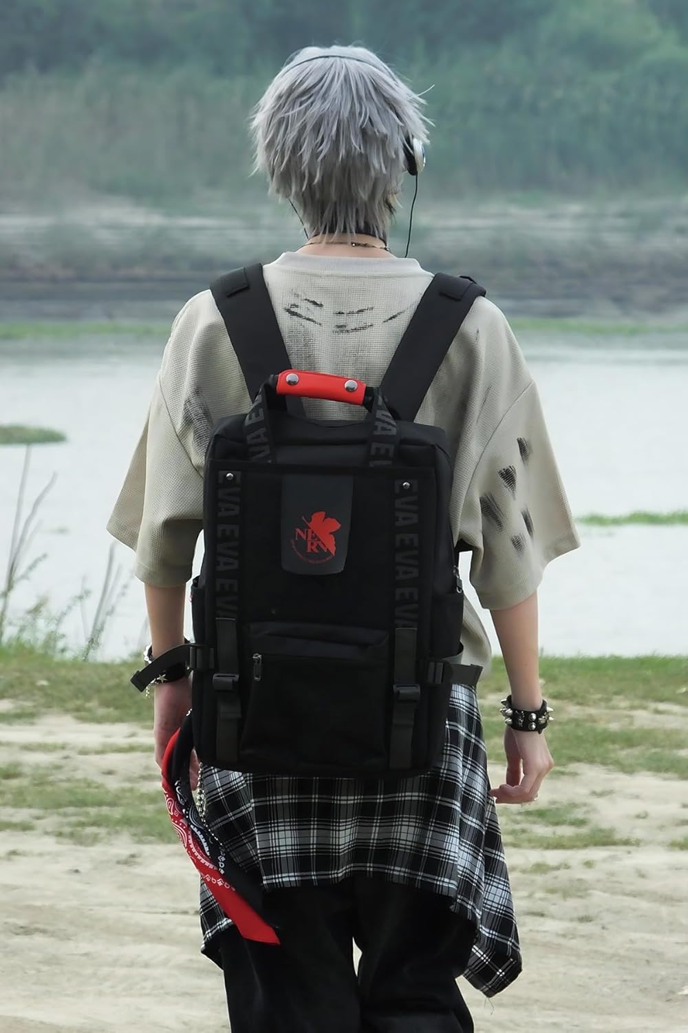 FIREFIRST x RADIO EVA - Evangelion Ryggsäck med laptopfack 15,6 tum Skolryggsäck
