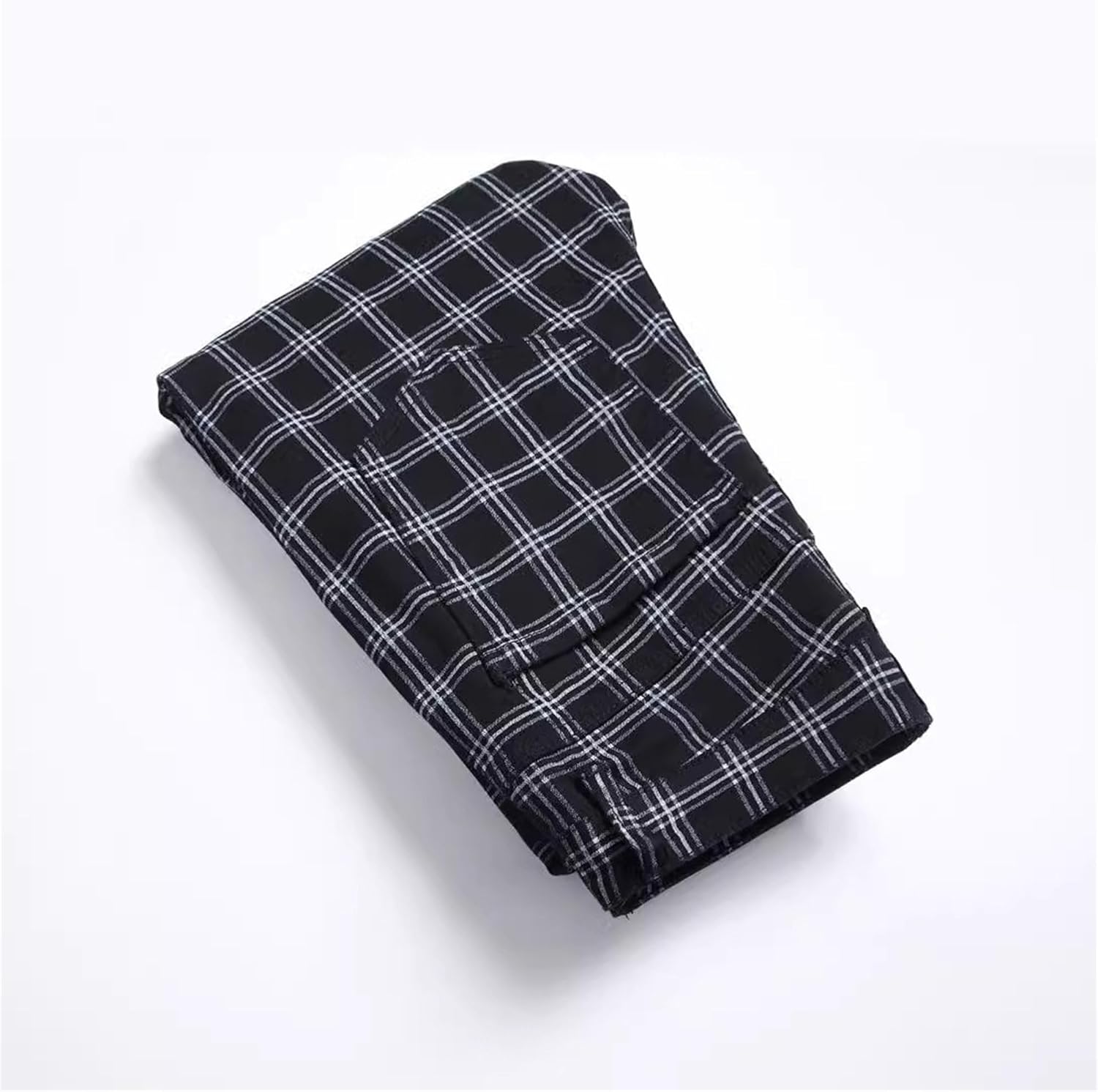 Rutiga byxor herr smal passform vardaglig stretchig twill chinos avsmalnande byxor