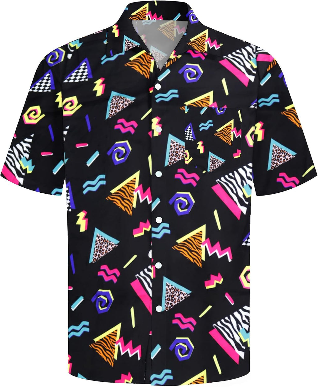 tiorhooe 80-tals herr, Hawaii-skjorta, retro, Hawaii-skjorta, kortärmad, knappslå Hawaii skjorta
