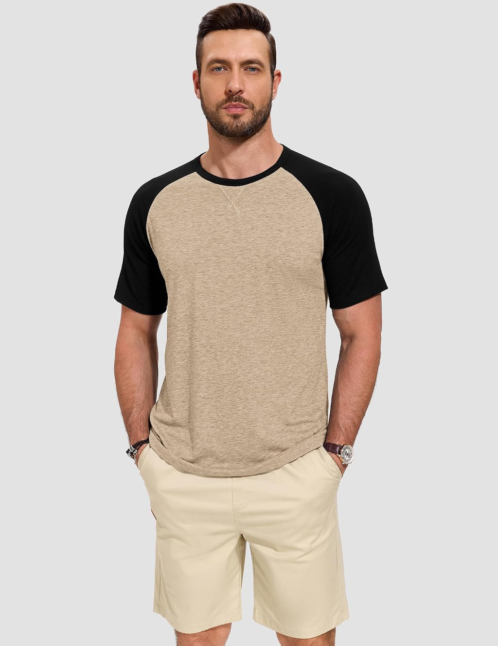 TARAINYA T-shirt herr bomull kortärmad rund hals enfärgad skjortor män sommar M-4XL
