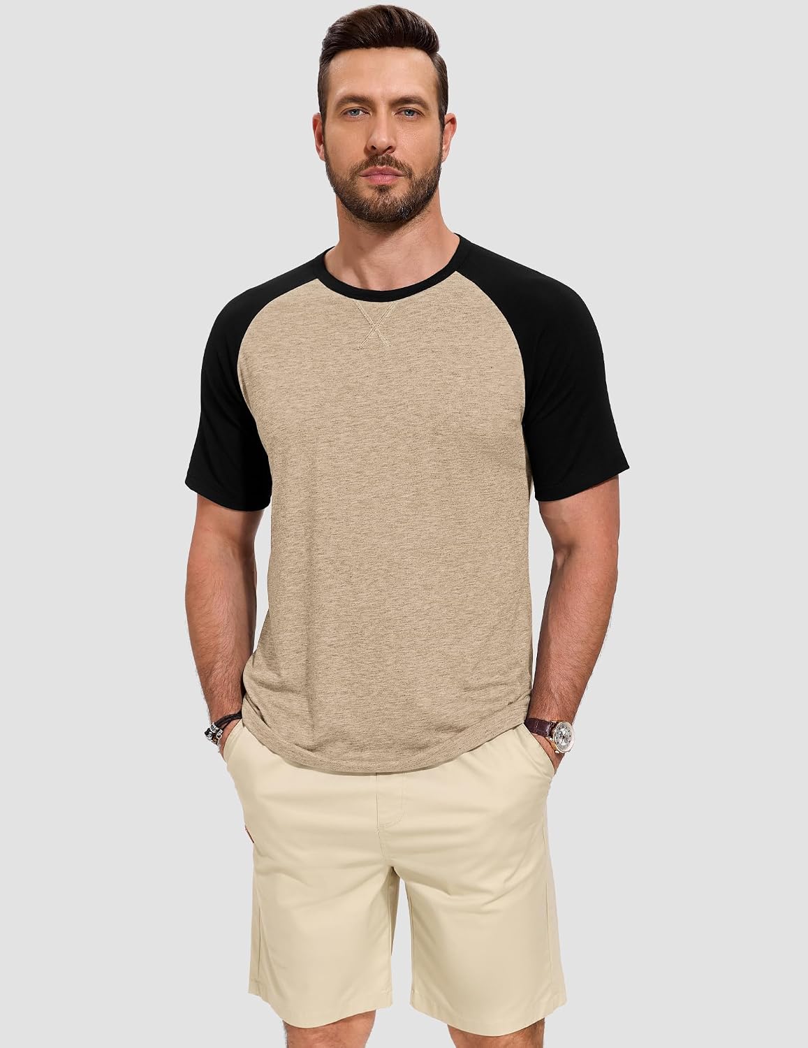 TARAINYA T-shirt herr bomull kortärmad rund hals enfärgad skjortor män sommar M-4XL