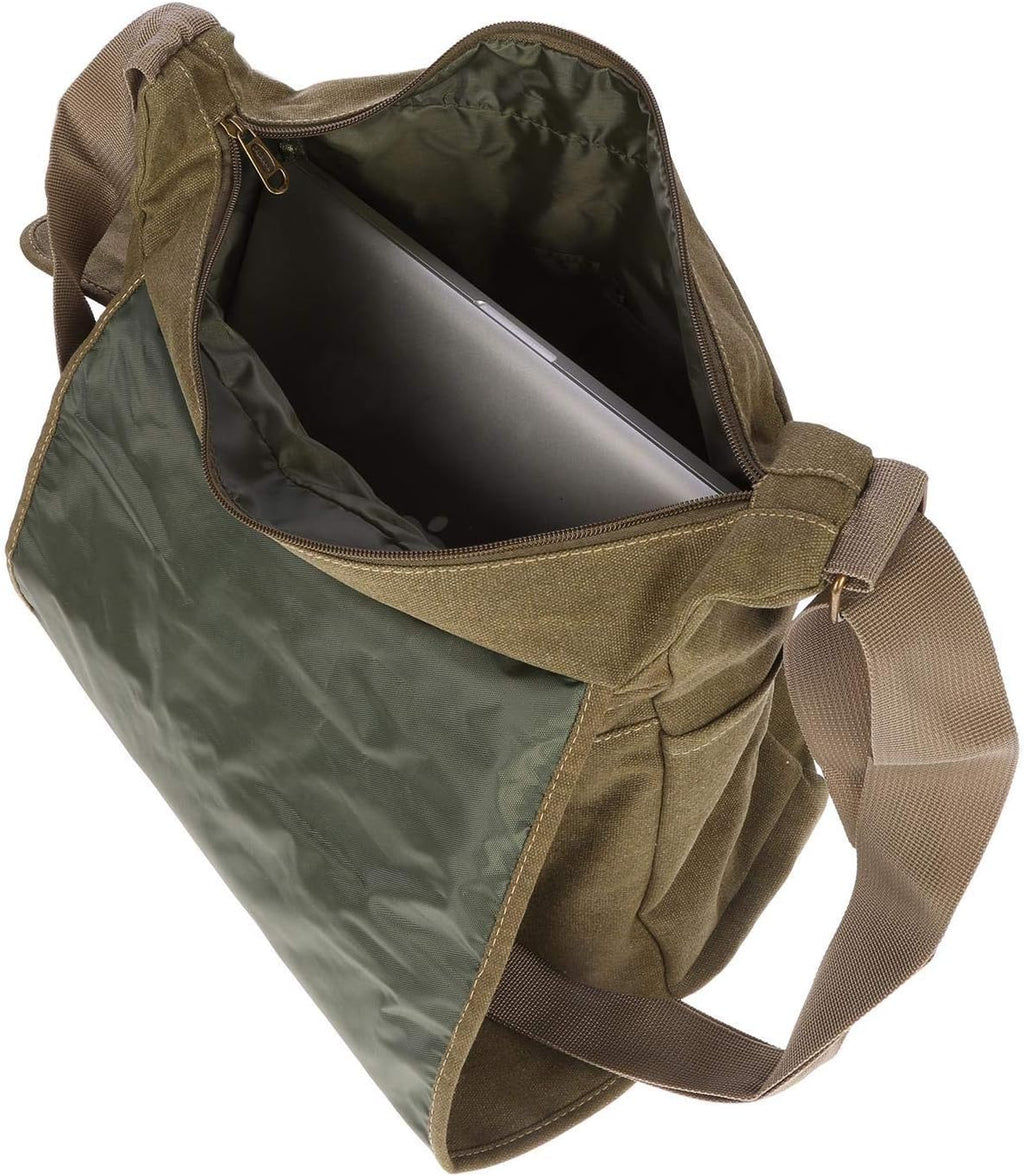 Christian Wippermann stor XL herr dam väska axelväska kanvas Messenger Bag