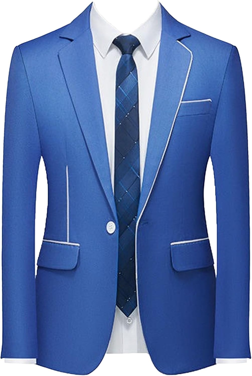 Herr smal passform koreansk trend blazer lätt hemkomst daglig sportrock en knapp smal passform kostymjackor