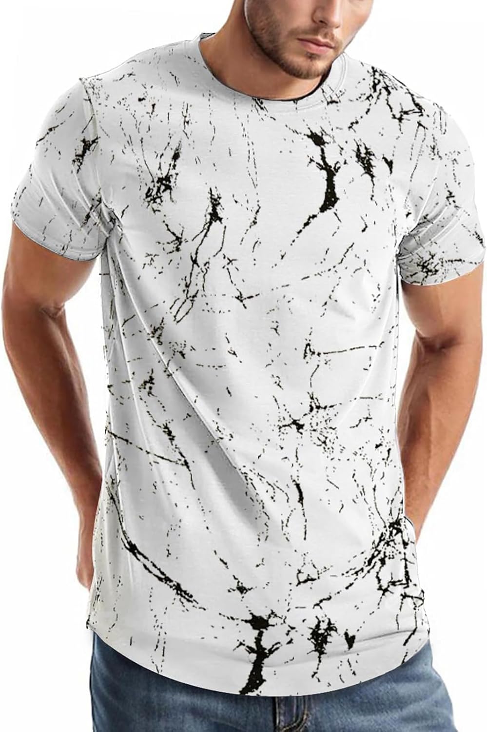 comefohome Män T-shirts grafiskt mode t-shirt Storbritannien vardaglig kortärmad t-shirt toppar hipster hip hop t-shirts cool skjorta
