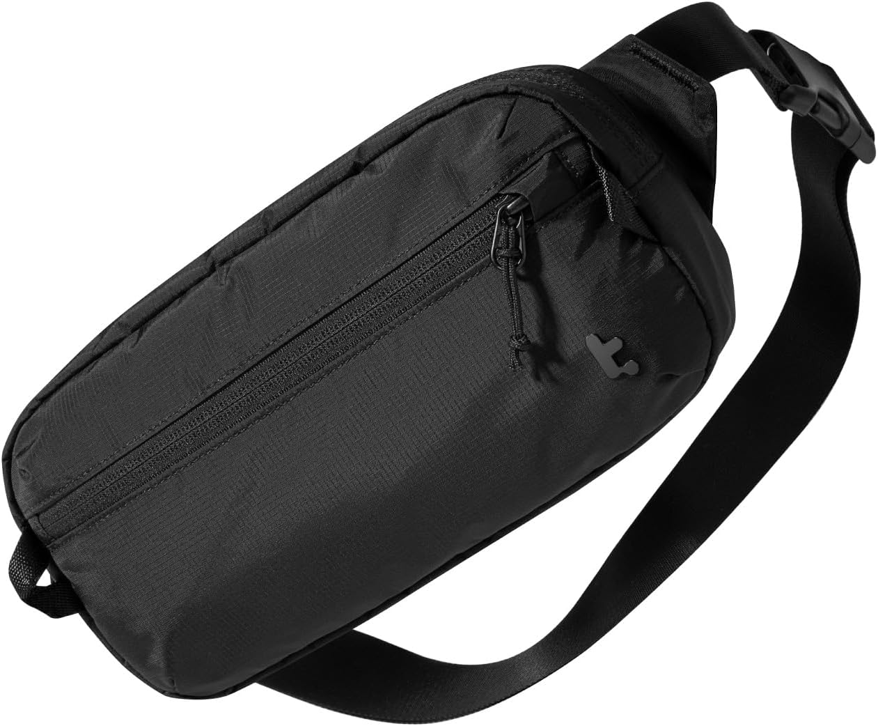tomtoc 1,5 l crossbody väska med RFID-skydd, liten unisex axelremsväska, sling bag, lätt, vattentät sling bag, för utomhusresor, svart