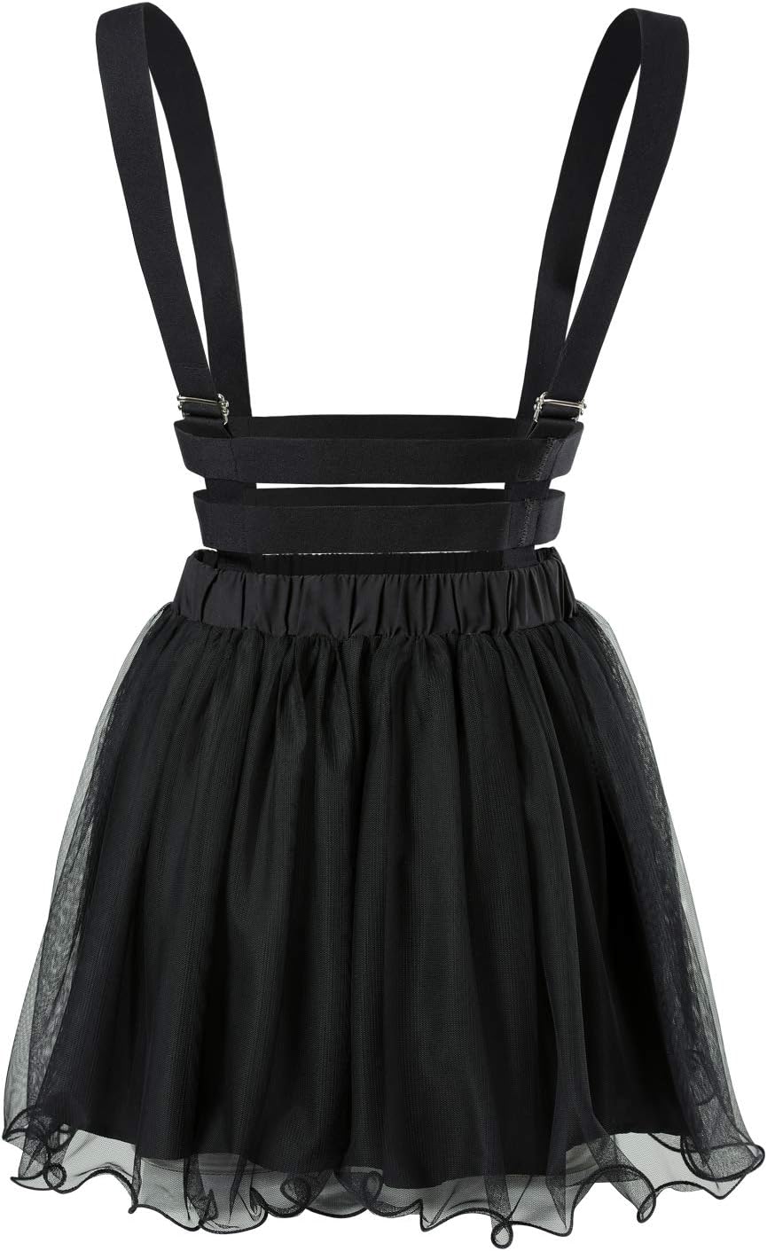 LittleForBig Mesh overall kjol Romper – Heartbreaker Overall Kjol