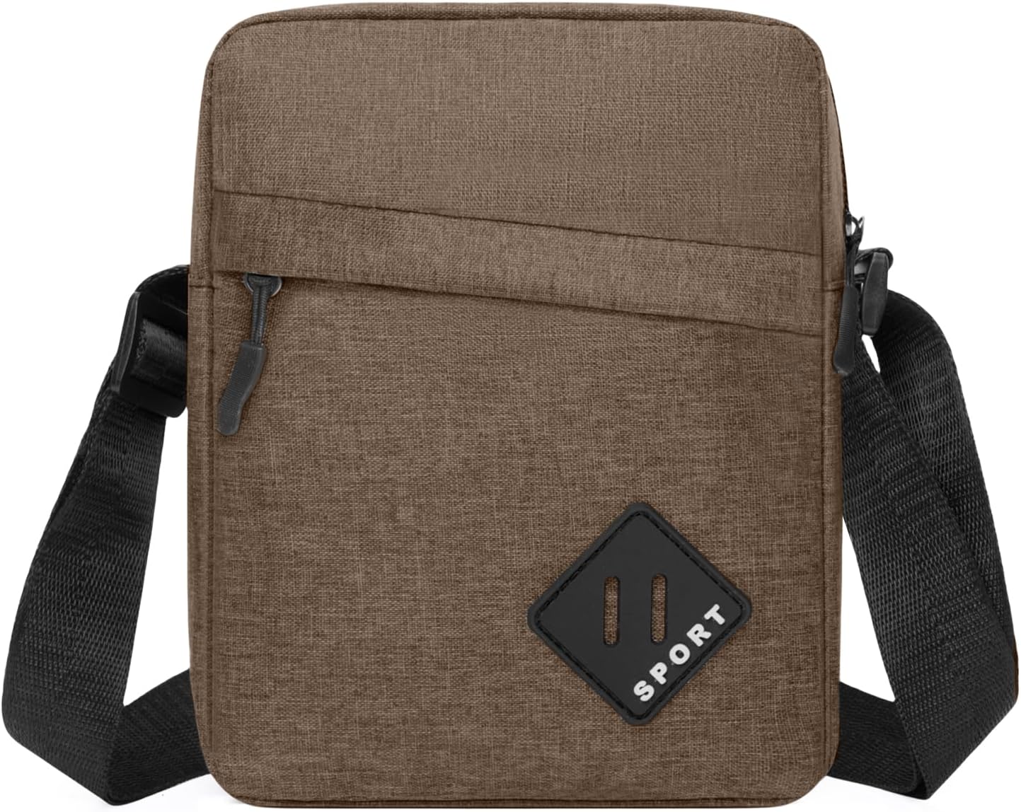 Aucuu Axelväska för män, Oxford Crossbody väska, vattentät liten sidoväska för män, ledig handväska, messengerväska med dragkedja och justerbar rem, lätt bröstväska för daglig användning, arbete