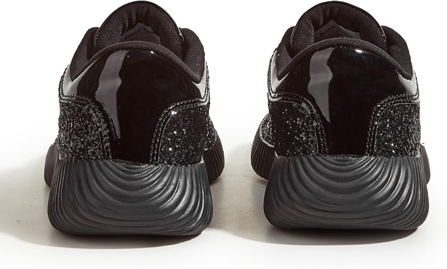 LUCKY STEP Briljanta sneakers för kvinnor med strass och metallpaljetter, lätta tennisskor