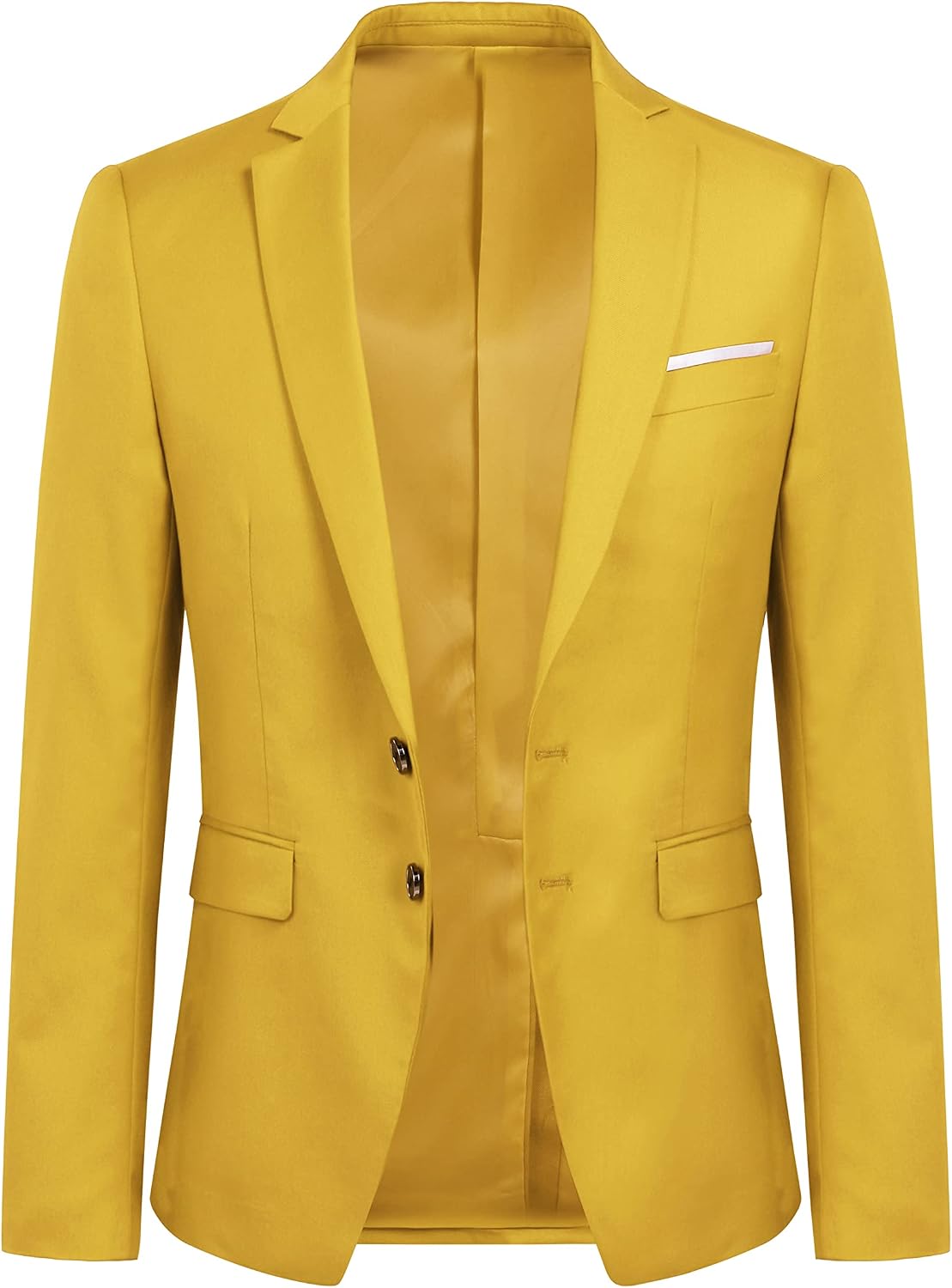 YOUTHUP Herr blazer Slim Fit 2 knappar formell vardaglig kostym jacka bröllop smoking jackor