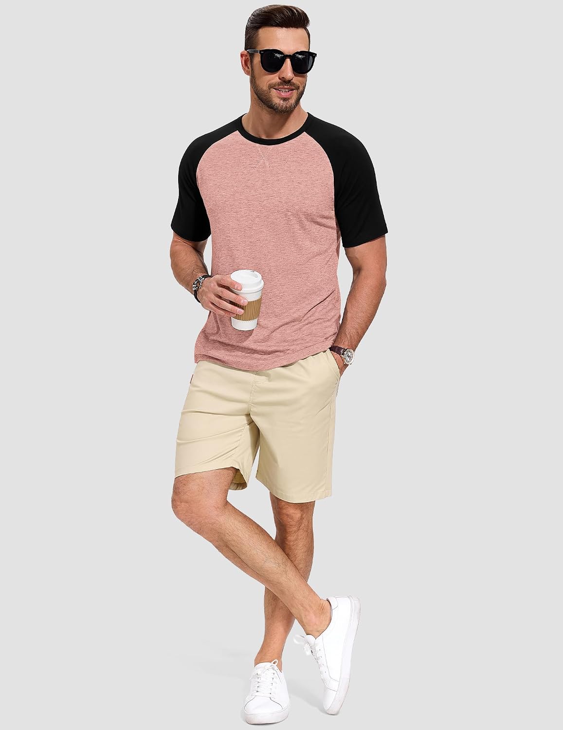 TARAINYA T-shirt herr bomull kortärmad rund hals enfärgad skjortor män sommar M-4XL