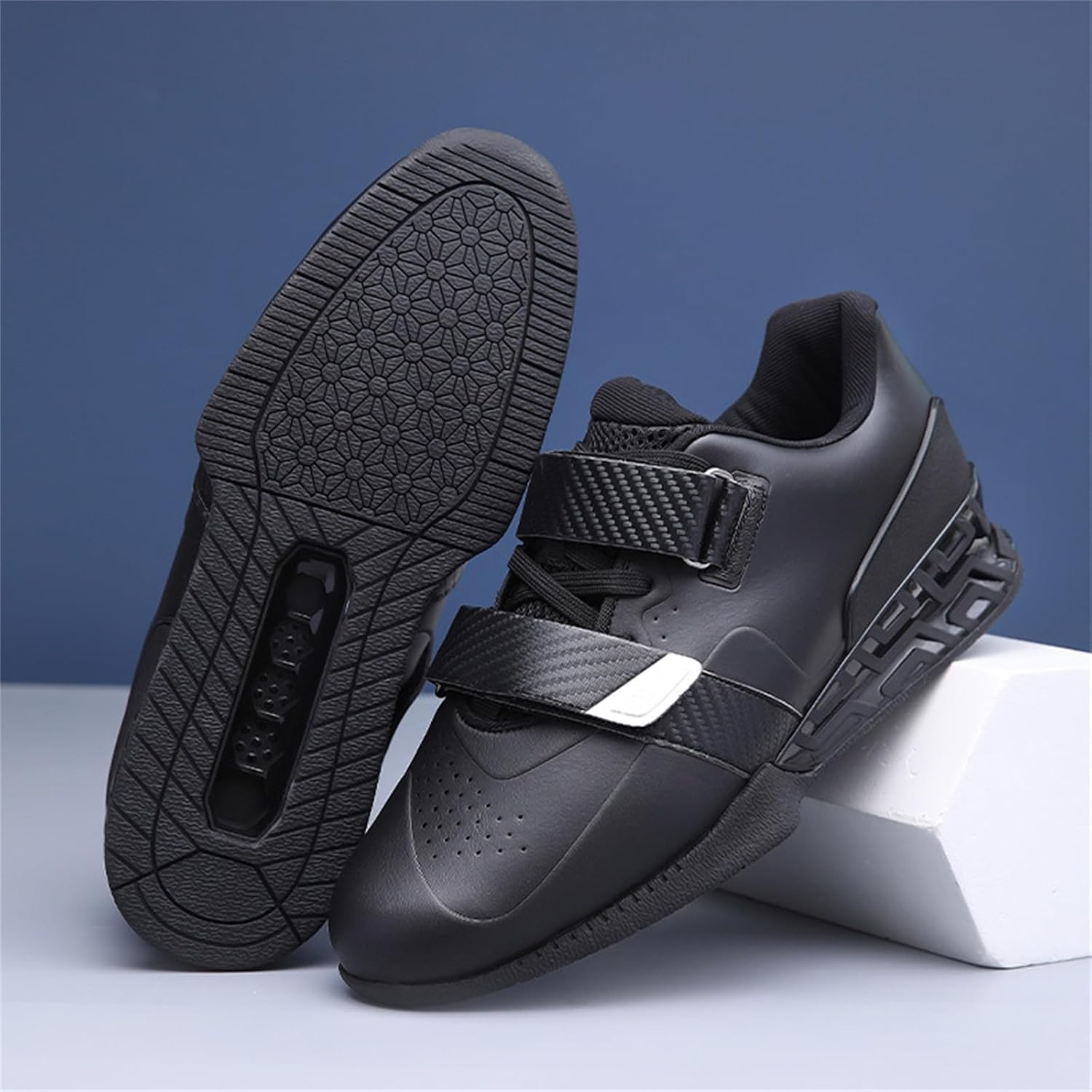 Tyngdlyftningsskor för män, Styrkelyft Bodybuilding Squat Skor Gym Cross Trainers Skor