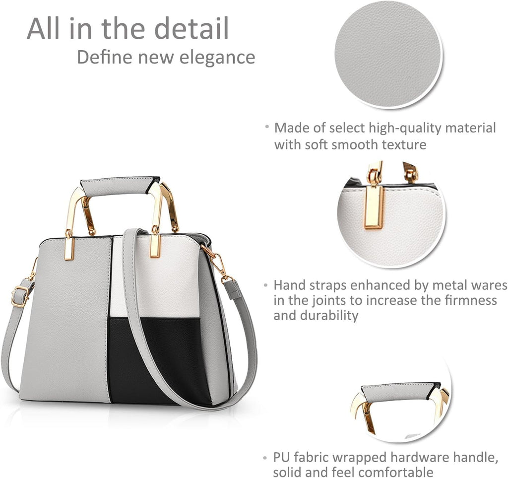 NICOLE&DORIS Dam axelväskor enkel axelväska crossbody messengerväska väska all satchel väska för dam PU läder