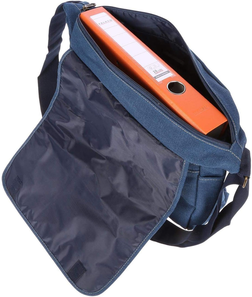 Christian Wippermann stor XL herr dam väska axelväska kanvas Messenger Bag