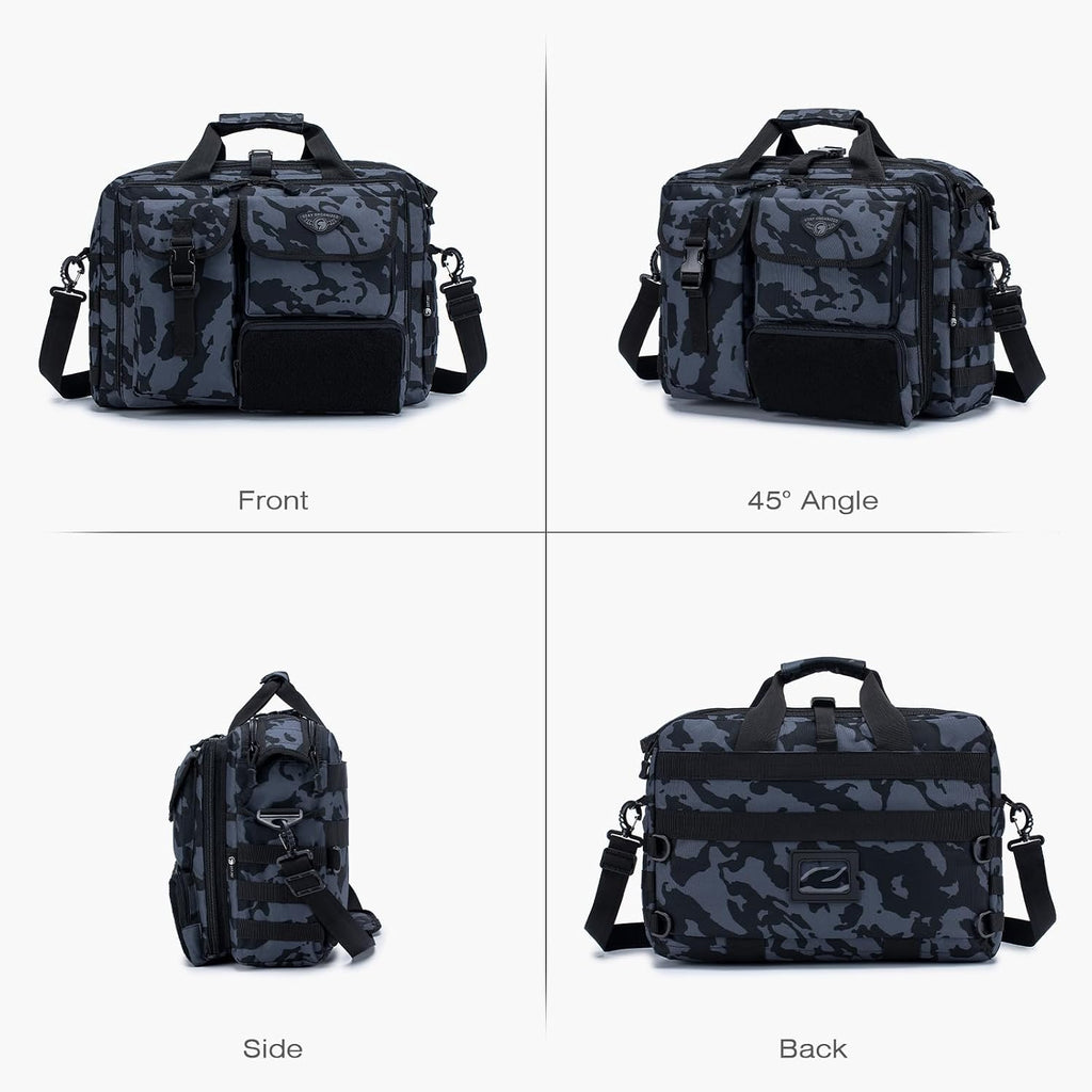 SPAHER Portfölj Herr Arbetsväska Herr Laptopväska 14/15,6/17,3 tum Business Tactical Bag Militärväska Axelväska Messenger Bag Herr Present för Kvinnor Herr