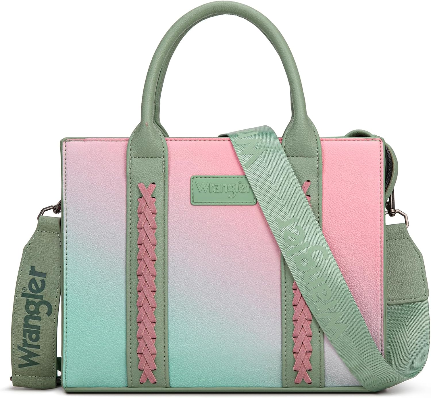 Montana West Wrangler Tote Bag for Women Zipper Shoulder Handbag toteväskor