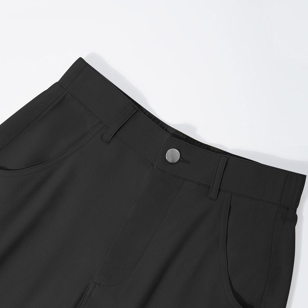 Cargobyxor för kvinnor hög midja raka ben vardagliga arbetsbyxor multi lös passform streetwear byxor