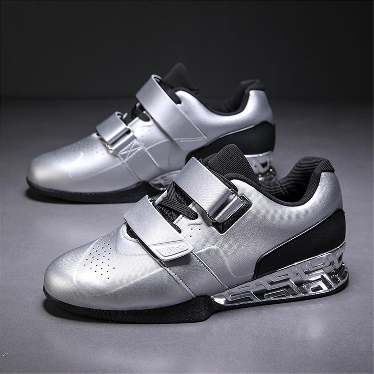 Tyngdlyftningsskor för män, Styrkelyft Bodybuilding Squat Skor Gym Cross Trainers Skor