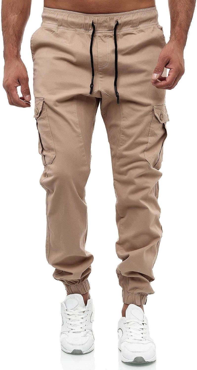 Tazzio cargobyxor herr, cargobyxor, joggingbyxor, chinos, normal passform, jeans 16610