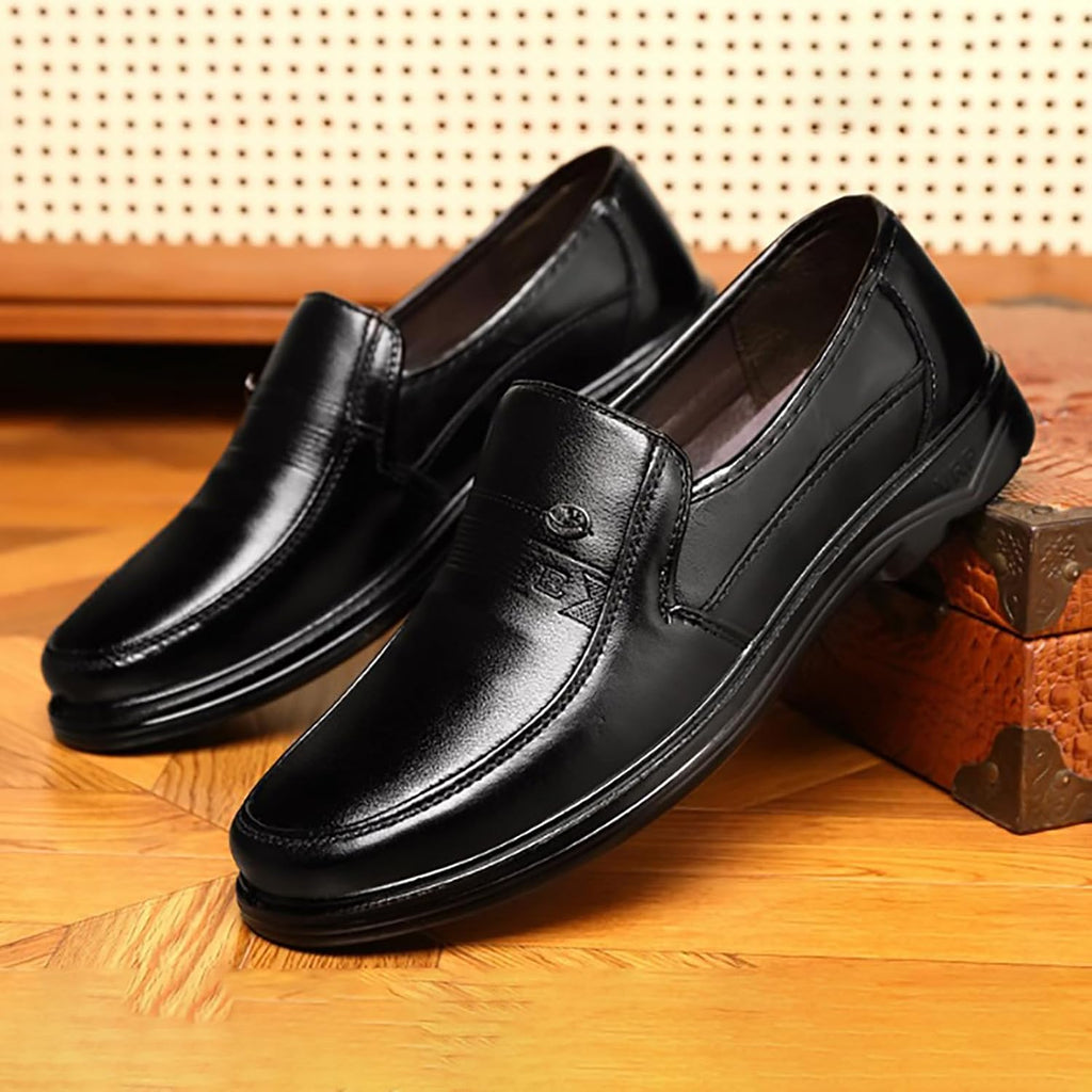 Herrskor, mockasiner, herrmockasiner utan snörning, fritidsbåtsskor, lätt klädd mockasin, ortopedisk slip-on sko för bröllop, kväll, arbete, bal