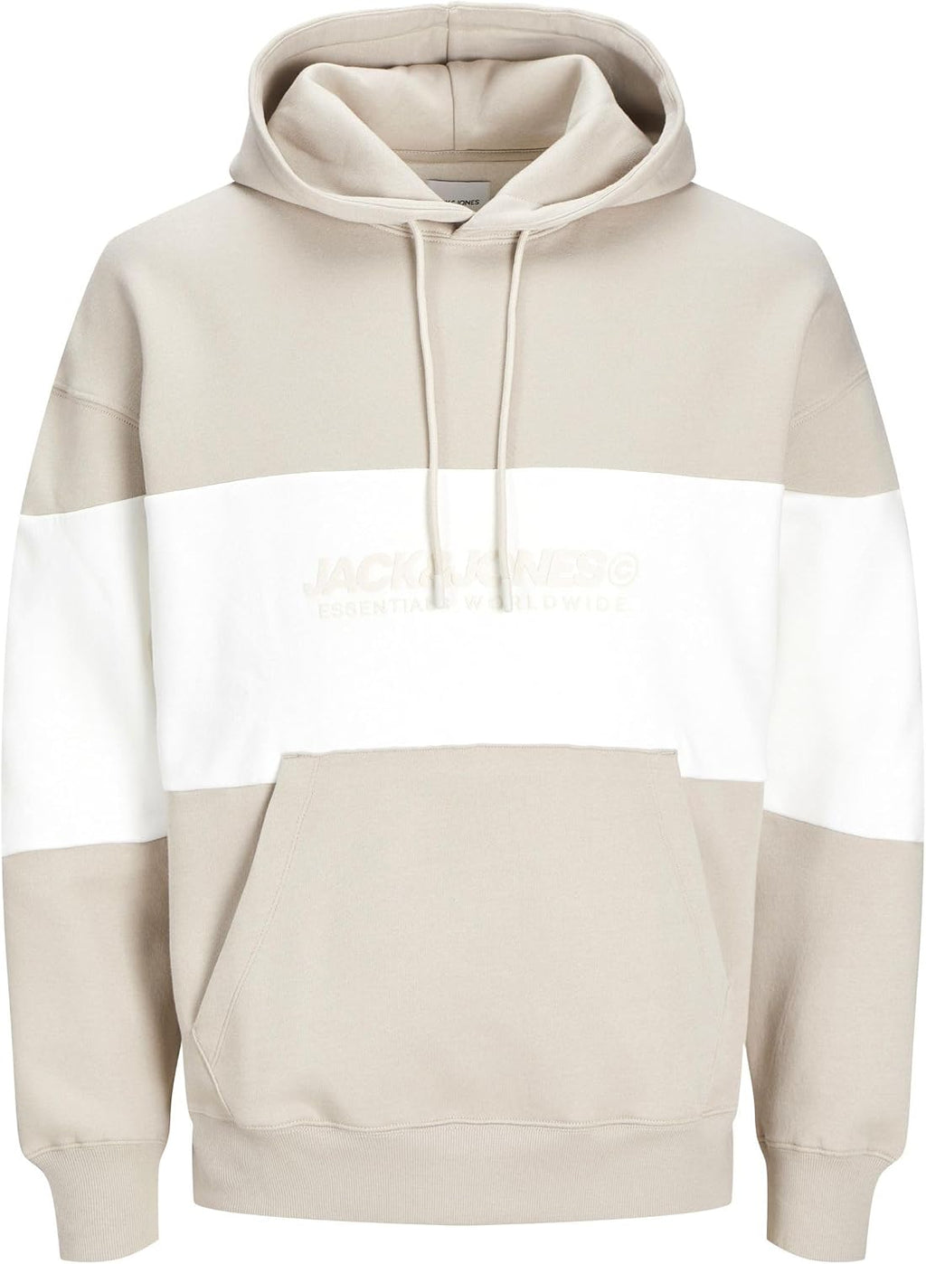 JACK&JONES JJELEGACY Blocking Sweat Hood NOOS, Månstrål/detalj: blockering, S
