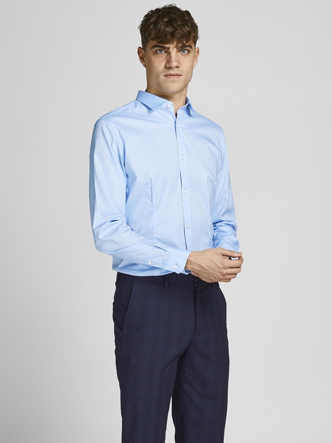 JACK & JONES herr Jjprparma skjorta L/S Noos JJPRPARMA SHIRT L/S NOOS (1-pack)