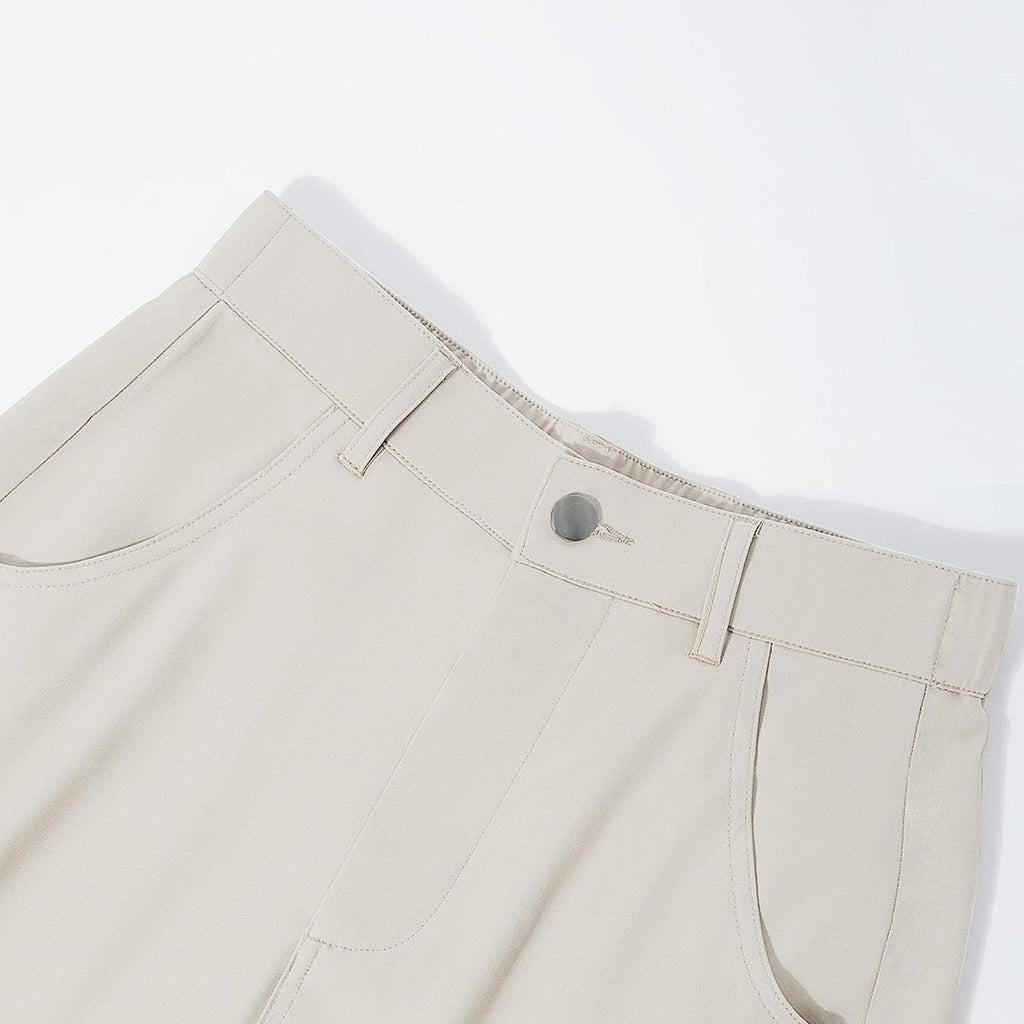 Cargobyxor för kvinnor hög midja raka ben vardagliga arbetsbyxor multi lös passform streetwear byxor