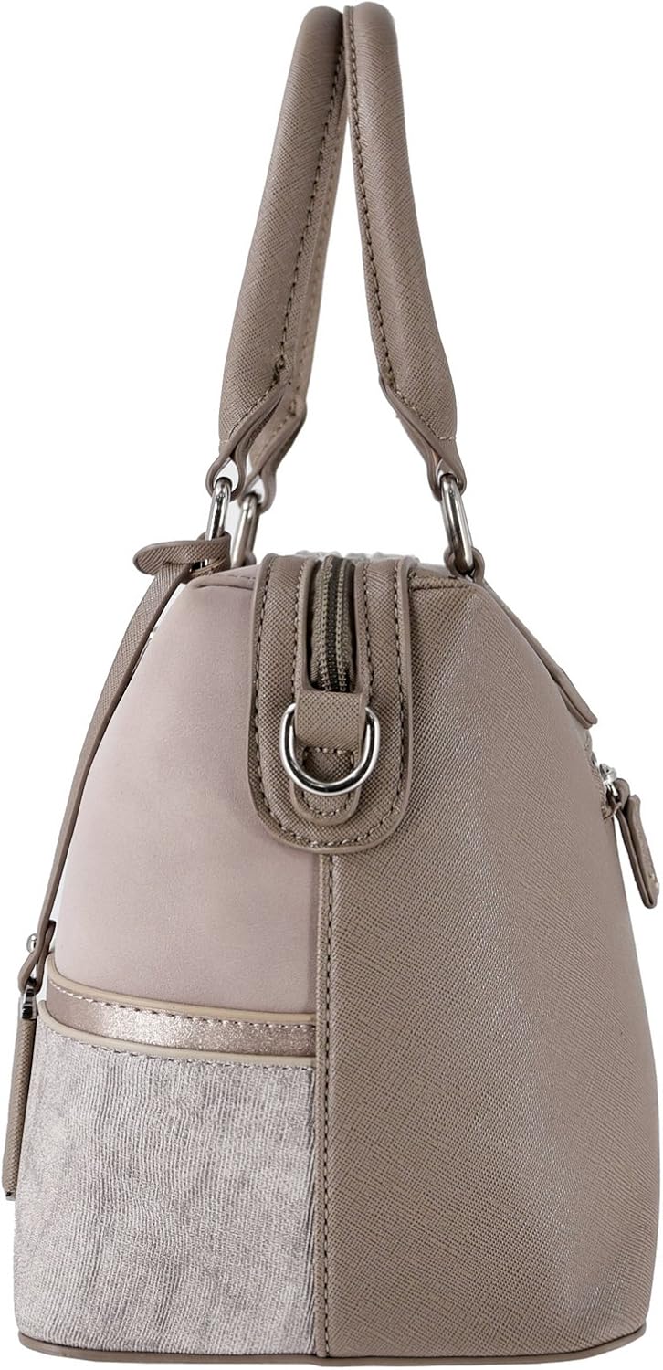 David Jones - Dam Stor Handväska - PU Läder Tote Bag - Praktisk Randig Axelväska - Kvinnor Medelstor Väska Axelremsväska Tygväska Damväska Shopper - Trendig Mode Elegant Kontor Arbete