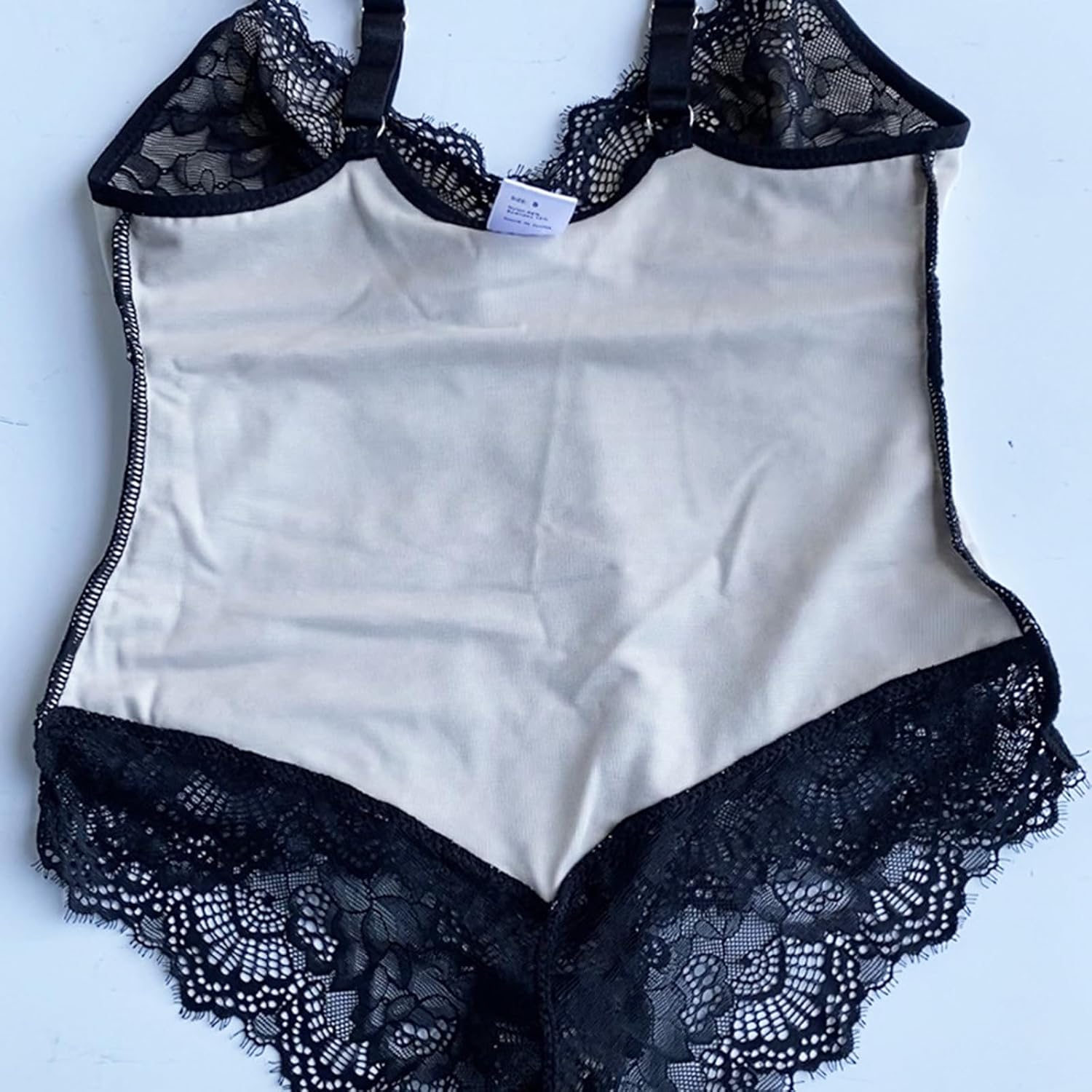 Onewus dam plus size bodysuit med höftlyft