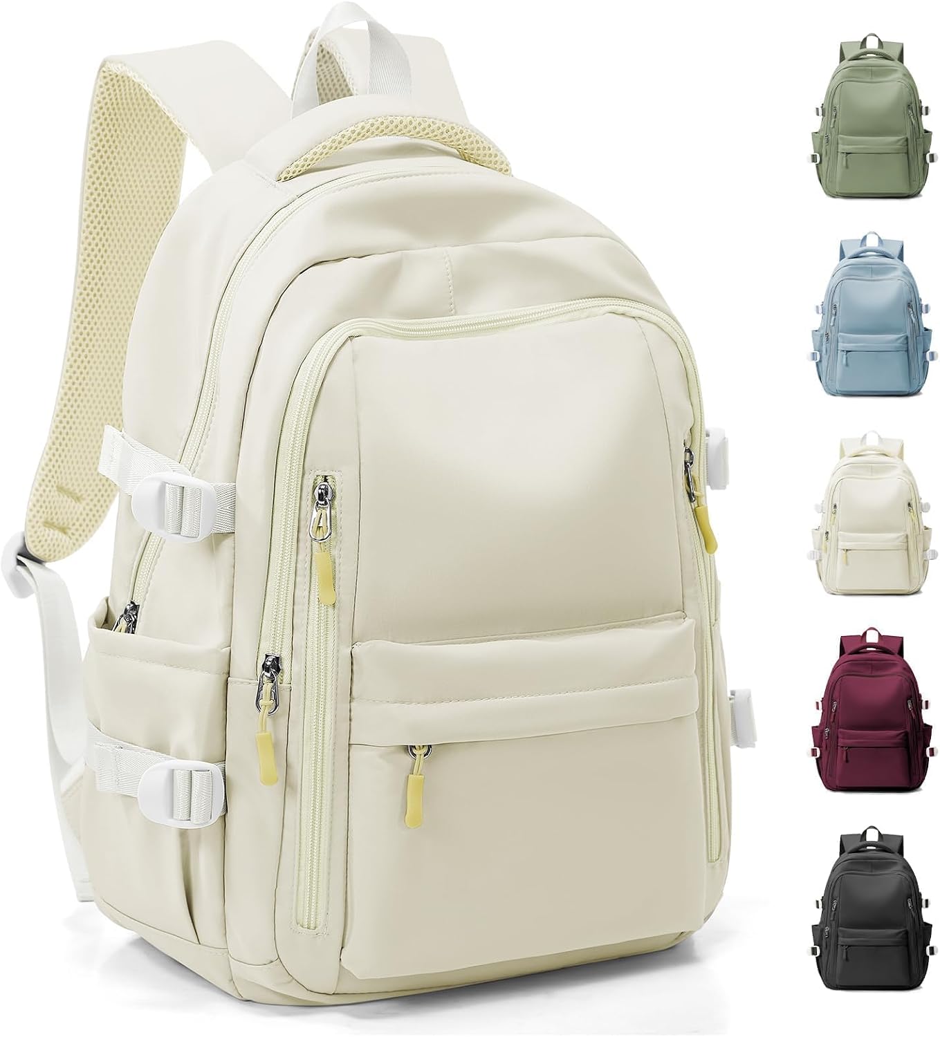 HYC00 Skolryggsäck Flicka Skolväska Lätt Ryggsäck Tjej Tonåring Bokväskor Skola Skolväskor Pojkar Laptop Ryggsäck Dam 14 Tum College Bag Fritidsryggsäck för Kvinnor Casual Dagsryggsäck,Blå