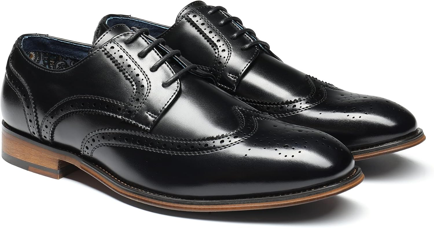 Bruno Marc Klassiska Oxfords formella finskor för män Brogues Derbys Louis