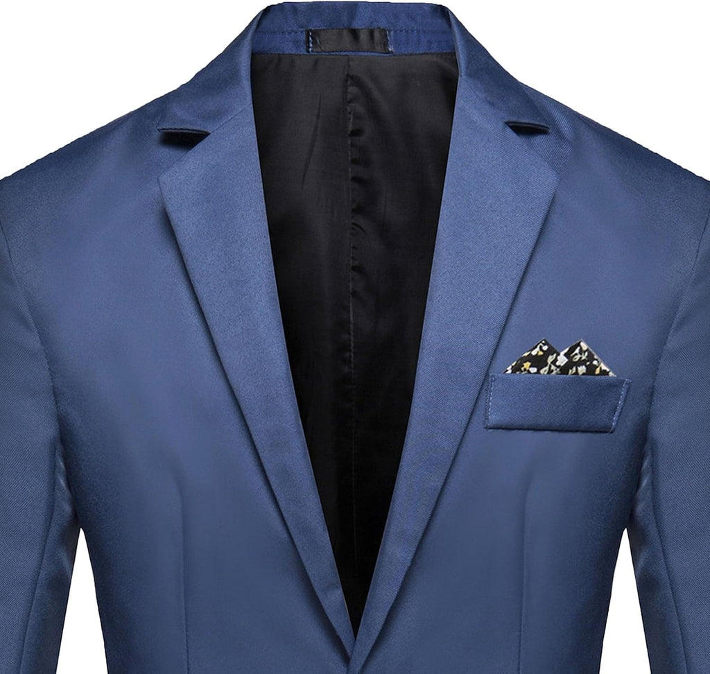 Herr smal passform en knapp blazer jacka notch kavajslag svart trim ficka solid sportdräkt kappa för vardaglig fest bal